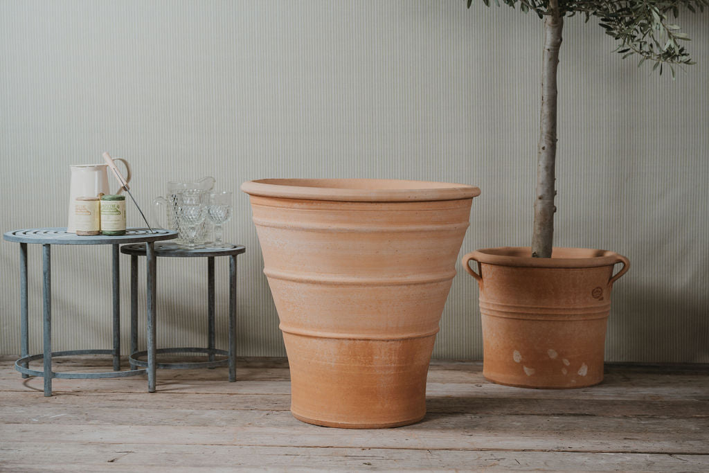 Tapered Cretan Terracotta Planters - Tom's Yard