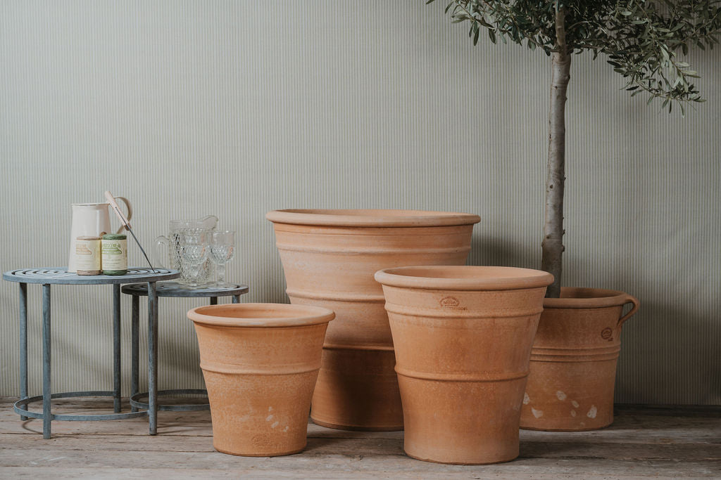 Tapered Cretan Terracotta Planters - Tom's Yard