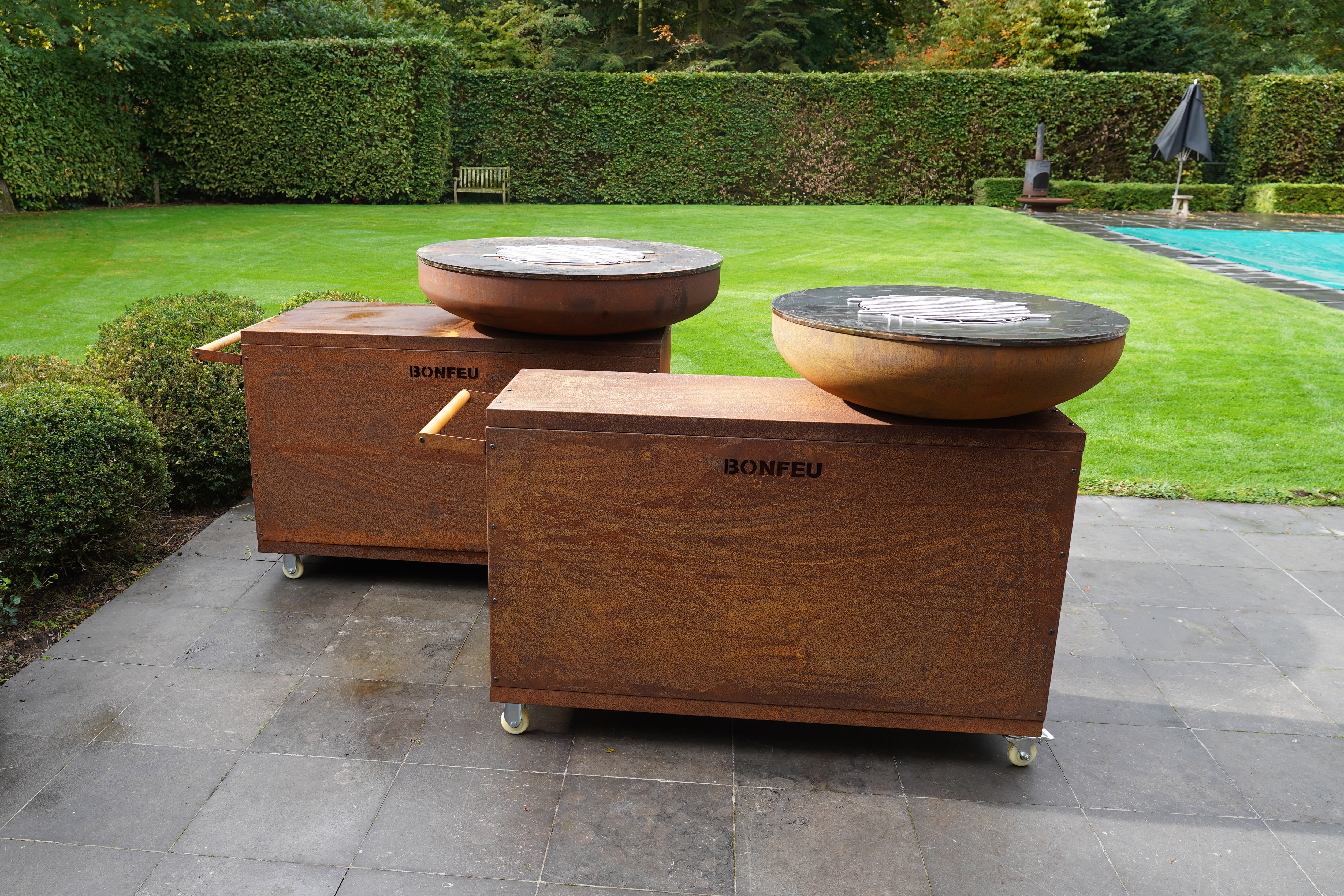 Corten Steel Cooking Bowl Island - Tom's Yard