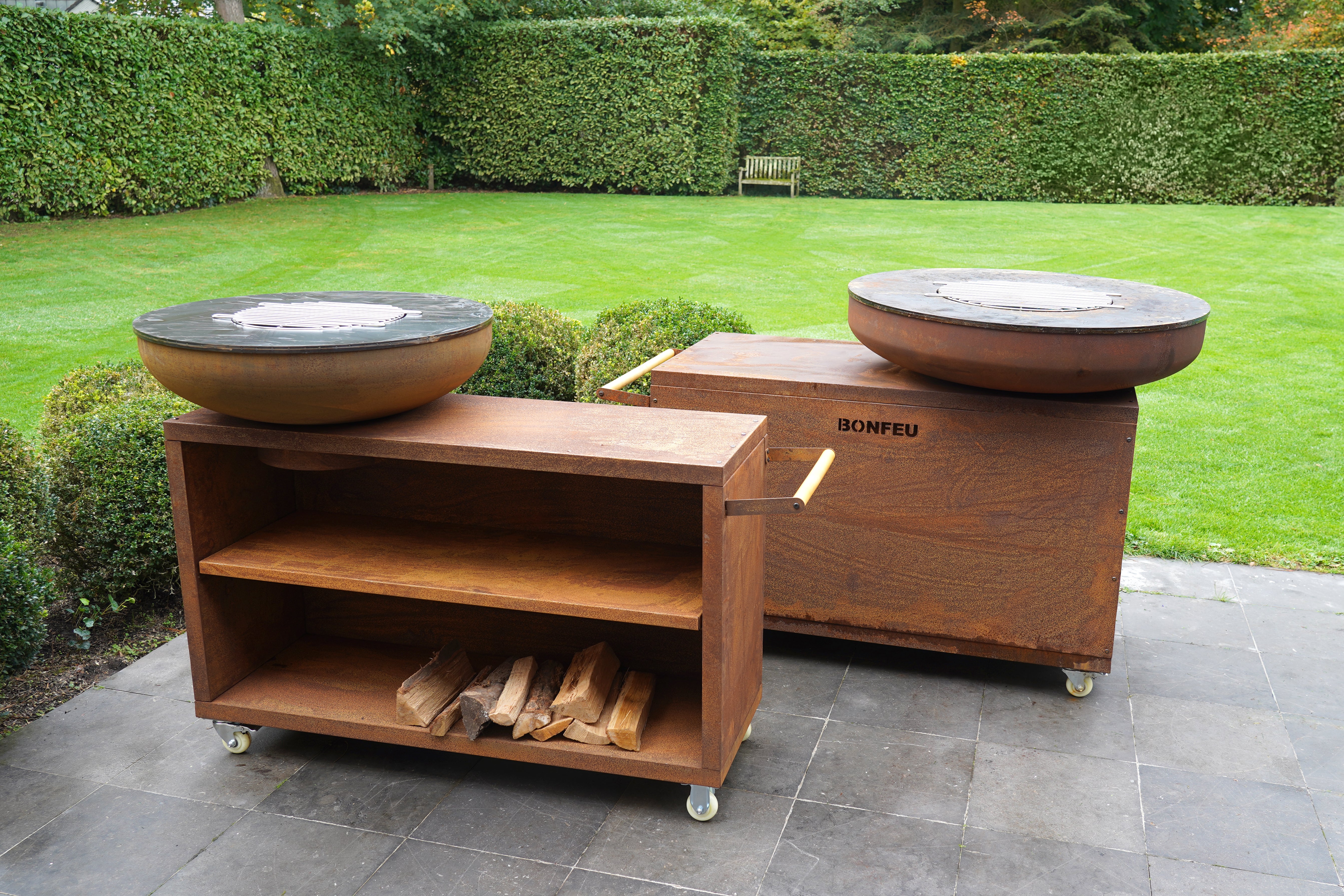 Corten Steel Cooking Bowl Island - Tom's Yard