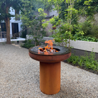 Raised XL Corten Steel Cooking Bowl - Tom's Yard
