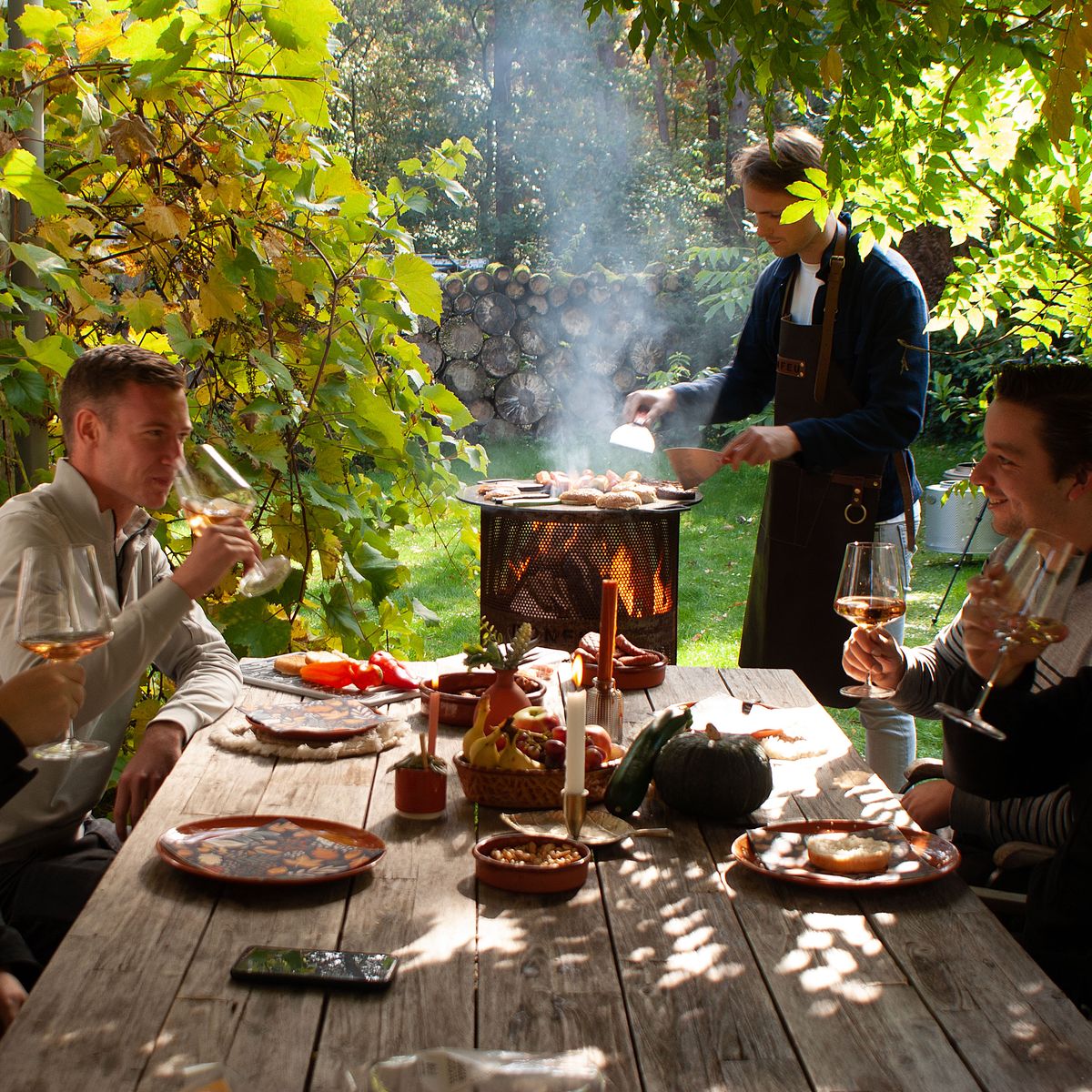 Corten Steel Firepit x Cooking Station - Tom's Yard