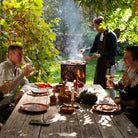 Corten Steel Firepit x Cooking Station - Tom's Yard
