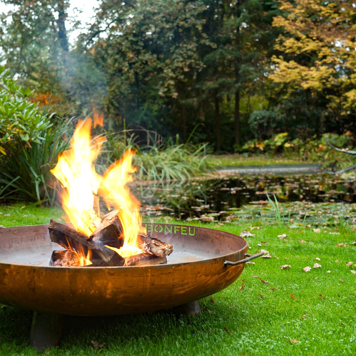 Corten Steel Fire Pit Feet & Handles - Tom's Yard