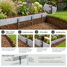 Broxwood Galvanised Steel Garden Edging – Heavy-Duty 6mm - Tom's Yard