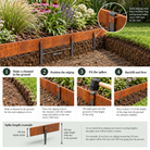 Broxwood Corten Steel Garden Edging – 3mm - Tom's Yard