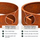 The Broxwood Bottomless Round Corten Steel Planter - Tom's Yard