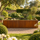 Broxwood Corten Steel Rectangular Dipping Tank & Garden Pond - Tom's Yard