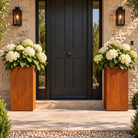 The Broxwood Corten Steel Pillar Planter - Tom's Yard