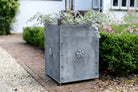 Traditional Galvanised Steel Square Planters - Tom's Yard