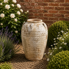 70cm Scrolled Glazed Jar No. 2 - Tom's Yard