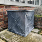 'Mayfair' Galvanised Cube Planters - Tom's Yard