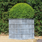 'Sienna' Galvanised Cube Planters - Tom's Yard