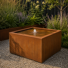 Square Corten Steel Water Table - Tom's Yard