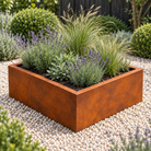 The Broxwood Bottomless Cube – Raised Bed – Corten Steel - Tom's Yard