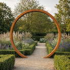 Corten Steel Moongate Arch-2.2 Meter Ring - Tom's Yard