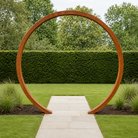 Corten Steel Moongate Arch-2.2 Meter Ring - Tom's Yard