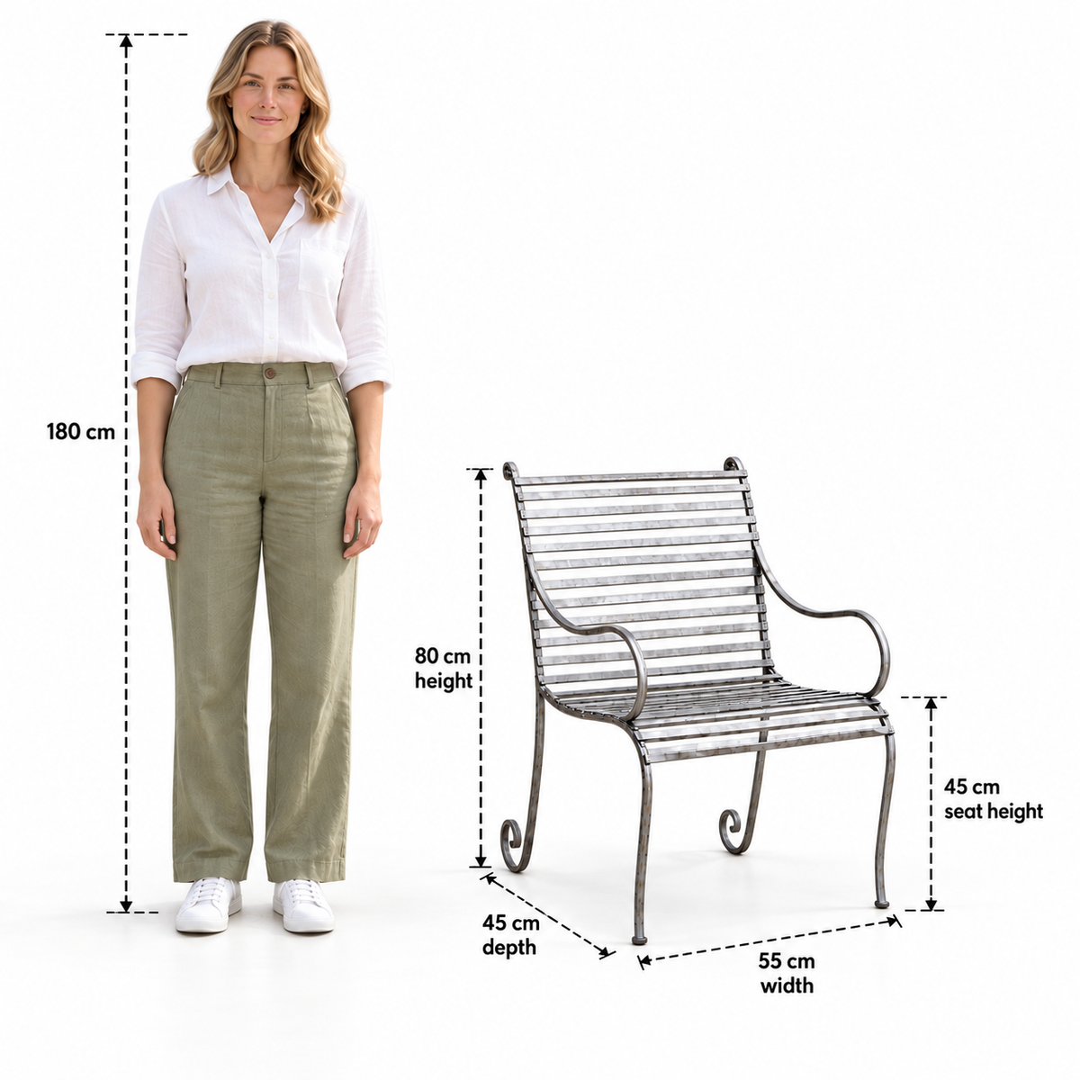 The Broxwood Metal Garden Armchair - Tom's Yard