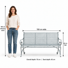 The Broxwood Metal Garden Bench - Tom's Yard