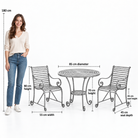 The Broxwood Metal Garden Bistro Table Set - Tom's Yard