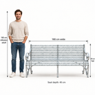 The Broxwood Signature Metal Garden Bench - Tom's Yard