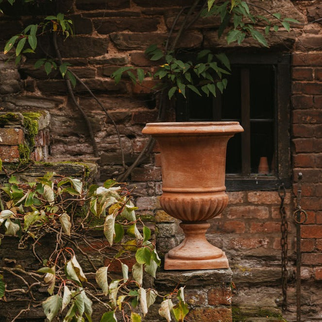 Italian Terracotta Campana Vase 65cm - Tom's Yard
