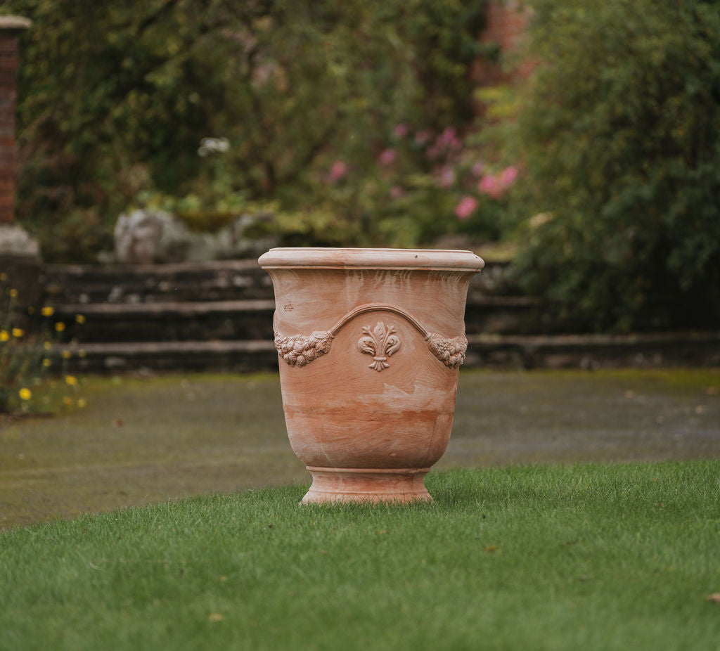 Italian Terracotta Anduze Vase 68cm - Tom's Yard