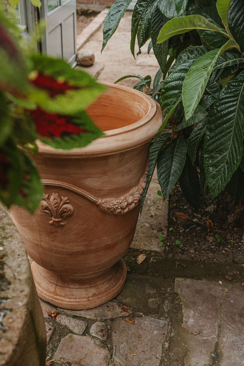 Italian Terracotta Anduze Vase 68cm - Tom's Yard
