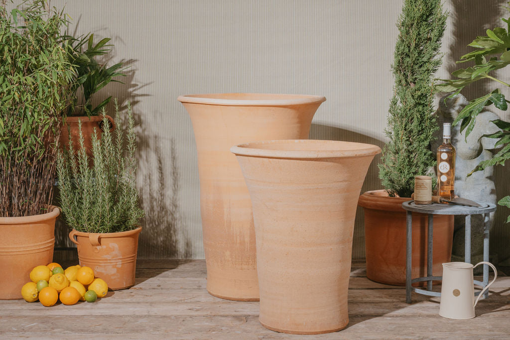 Cretan Terracotta 'Long Tom' Planters - Tom's Yard
