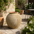 72cm Glazed Squat Beehive Ceramic Vase No.1 - Tom's Yard