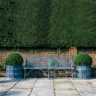 Handmade Galvanised Arras Garden Bench - Tom's Yard