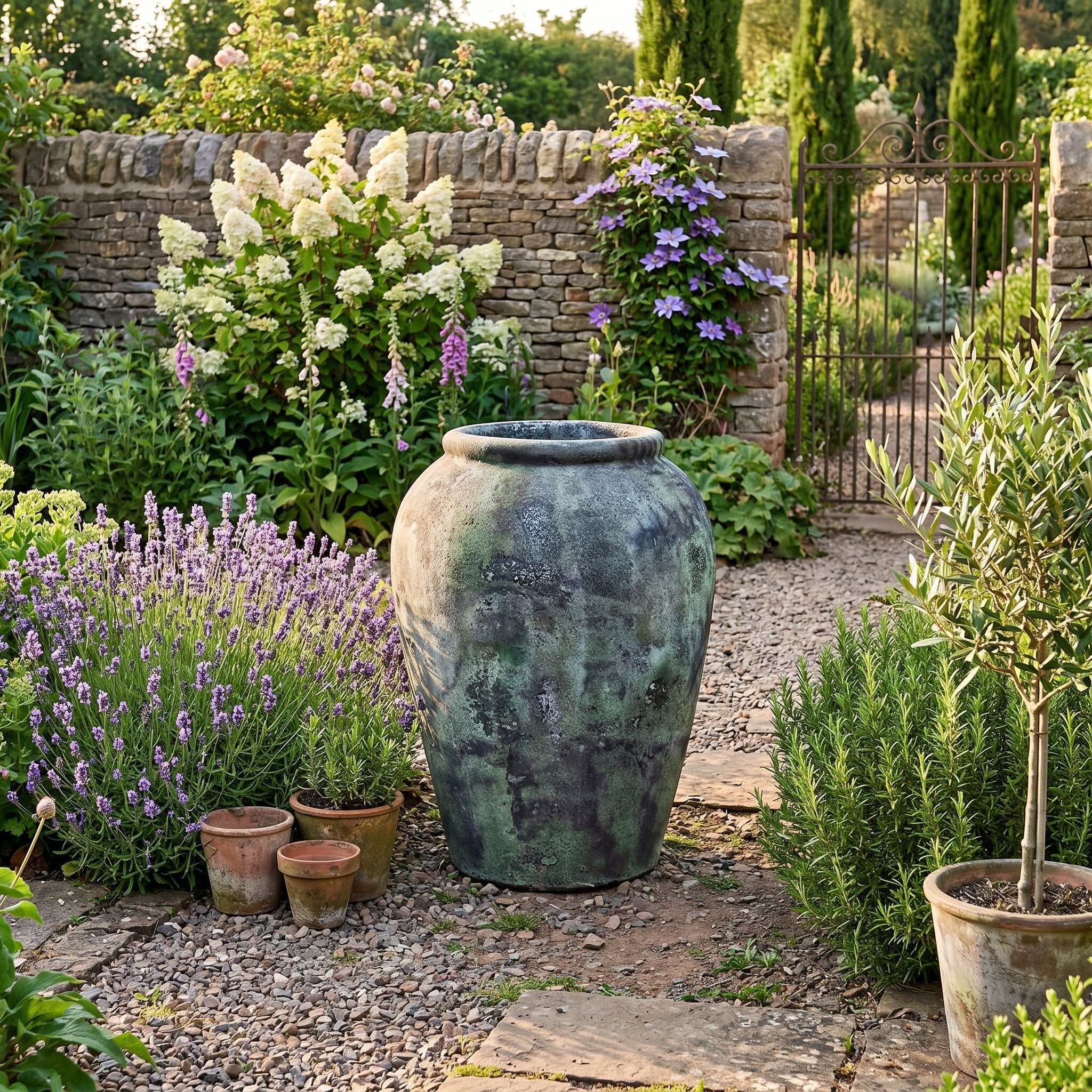 85cm Verdigris Green Glazed Ceramic Vase – Tom's Yard