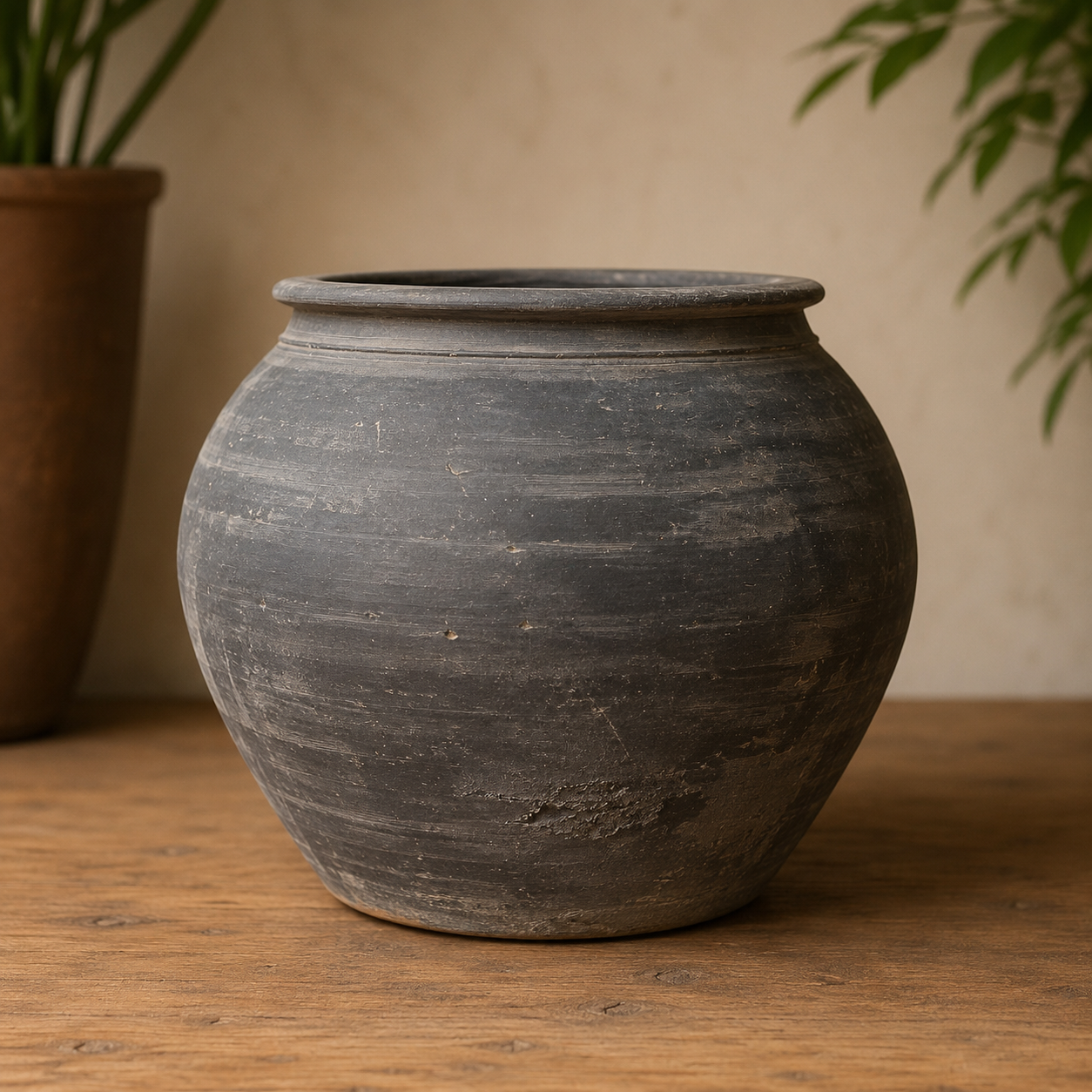 Antique Earthernware Storage Pots - Tom's Yard