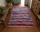 Vintage Moroccan Boucherouite Rug – 207 x 148cm - Tom's Yard