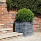'Sienna' Galvanised Cube Planters - Tom's Yard