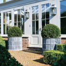 'Sienna' Galvanised Round Planters - Tom's Yard