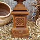 Pair of Shapely Cast Iron Urns - Tom's Yard