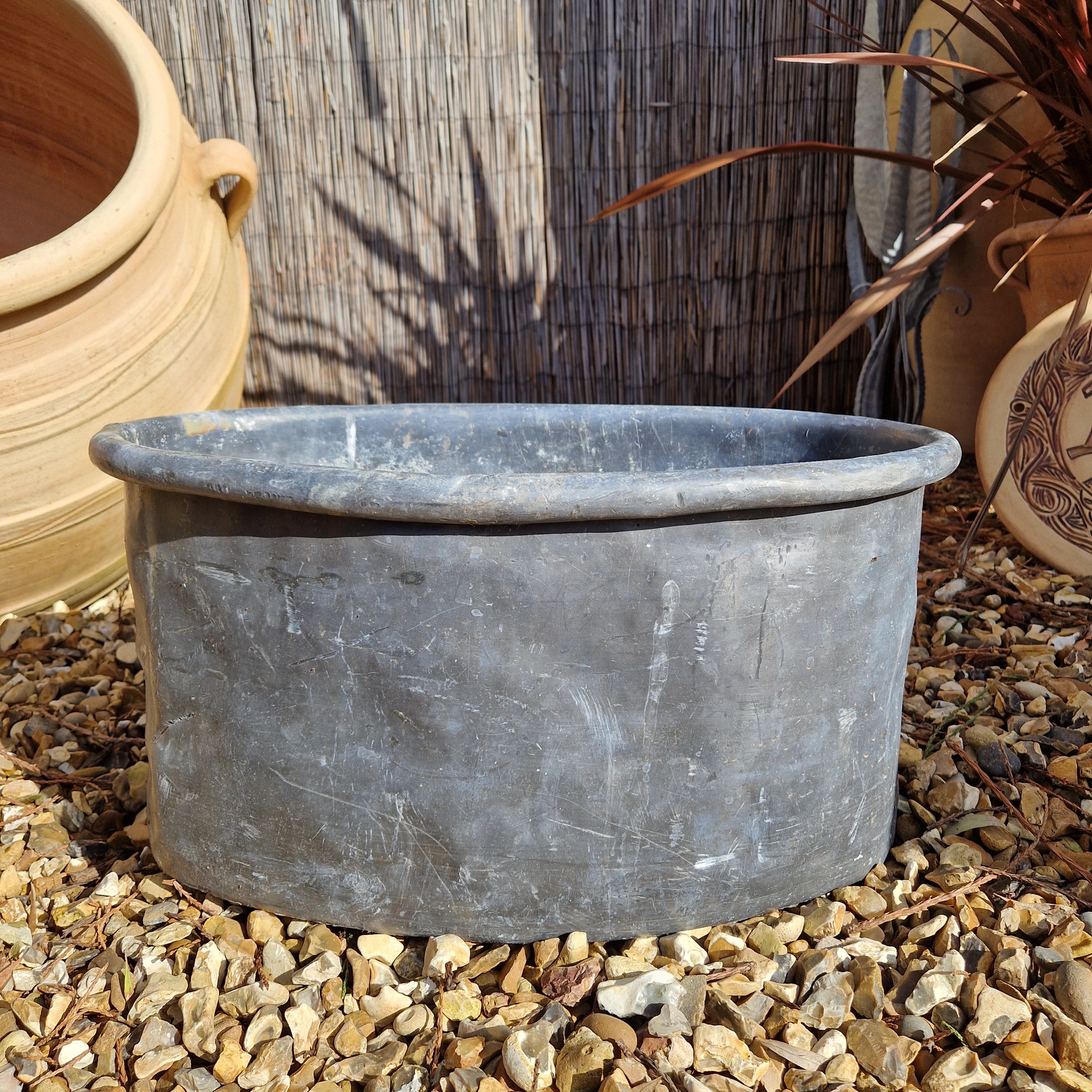 Vintage Lead Oval Tub - Tom's Yard