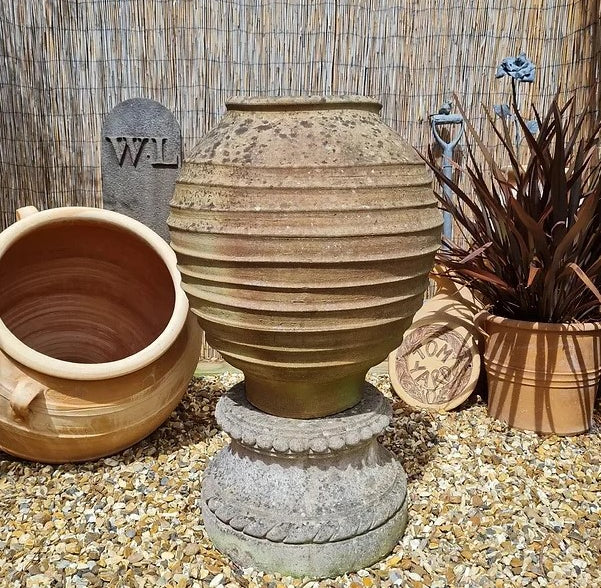 Weathered Cretan Terracotta Pot - Tom's Yard